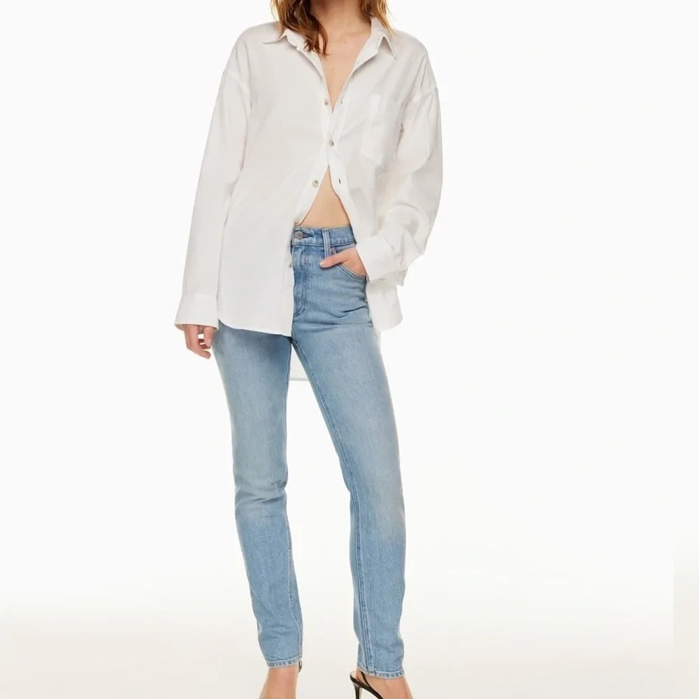 Aritzia Denim Forum The 80s Bardot High-Rise Slim Jeans Blue Size 26